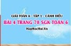 Giải bài 4 trang 78 Toán 6 Tập 1 SGK Cánh Diều